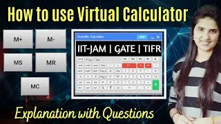 How to use virtual GATE calculator|How to use virtual calculator in iit jam|With questions