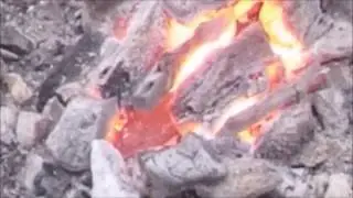 homemade forge and anvil test