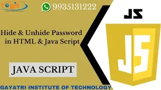 Hide & Unhide Password in HTML & Java Script | GIT Education
