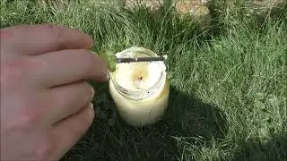 Crisco Candle Trying Shoe Laces
