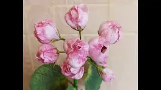 Цветы из фоамирана.Тюльпановидная герань!