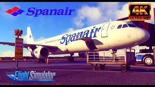 Microsoft Flight Simulator 2020 | A 321 | IVAO | Spanair |  Estocolmo - Palma De Mallorca | 4K