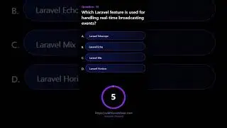 Which Laravel feature is used for handling real time broadcasting events
