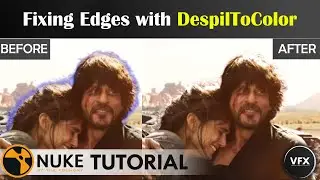 Nuke Compositing Tutorials | Fixing Edges with DespillToColor node |  Keying | VisualFX_Explorers