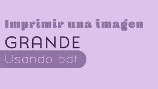 ¿Cómo imprimir en GRANDE usando adobe PDF?