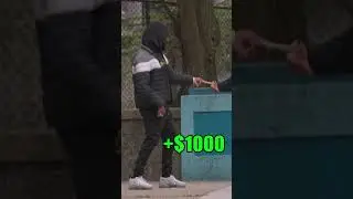Blessing a Random Person in the Hood! @TOPNOTCHIDIOTS