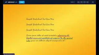 animated underline using tailwindcss