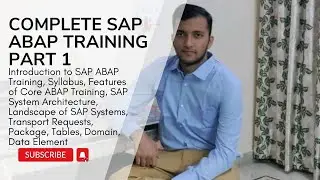 1. Introduction to Complete SAP ABAP Training
