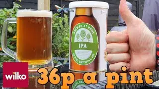 Wilko homebrew IPA beer kit 36p a pint