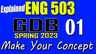 ENG503 GDB 1 Solution 2023 | ENG503 Spring 2023 GDB | AM VU Helper