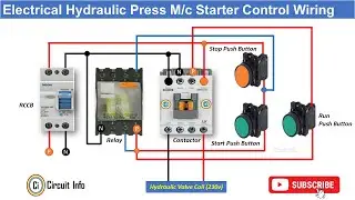 Electrical hydraulic Press Machine Control wiring Circuit 