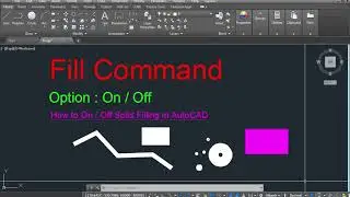 Fill Command In AutoCAD In Hindi