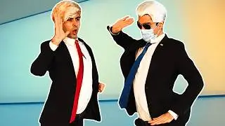 Trump and Biden Turning Up For 28 Seconds