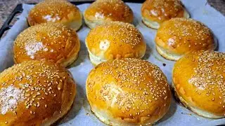 Tarifi Tam Tutan Hamburger Ekmeği 🍔 isterseniz Sandviç için de kullanabilirsiniz 🍔 #hamburger