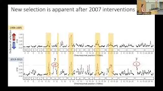 Selection detection in a shrinking malaria parasite population with low recombination.