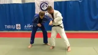 Judo. Grab wrestling. Throw. Judo. Kumi kata. Uchi mata throw.
