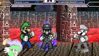MUGEN Luigi & Super Luigi vs Symbiote Luigi & Symboite Super Luigi