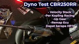 CBR250RR Dyno Setelah upgrade Velocity, Remap Ecu dapet berapa HP ya?🧐