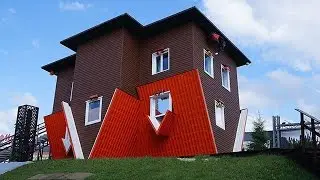 экскурсия в перевернутый дом. excursion to the house upside-down