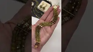 УКРАШЕНИЯ С ЗЕЛЁНЫМ ГРАНАТОМ.