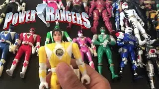 Les presento la familia saban, mi colección power ranger, vr y beetleborg