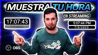 Como PONER la FECHA y HORA en OBS | 3 OPCIONES para tu stream