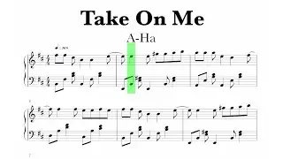 a-ha - Take On Me Sheet Music
