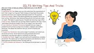 Tips and Tricks for IELTS writing Task 1 | These steps will help you boost your band score | #IELTS