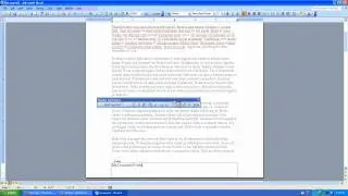 How to create a Document Footer in Microsoft Word 2003