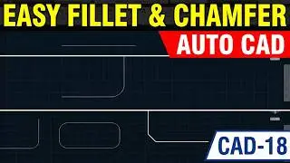 How to use Fillet and Chamfer in AutoCAD - BISAYA TUTORIAL and ENG SUB