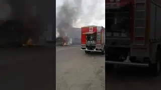 Пожар в центре Учкекена 2020г.