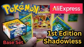 Opening Fake Pokemon Base Set 1996 Cards from AliExpress | 1st Edition Charizard | Insane Pulls