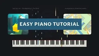 Dancing Line - The Beginning | The Clock // Easy Version (Synthesia Tutorial + MIDI)