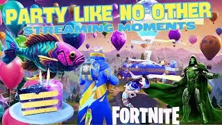 Cosmic Birthday Balloons & Cake Doctor Doom Catching Fish Stream Sniping 7th Battle Royal Birthday