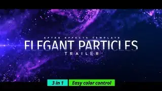Particles Trailer Titles After Effects Template