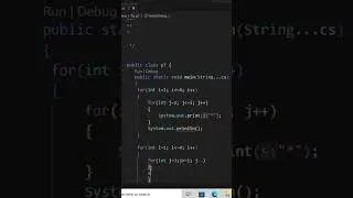 Print Right pascal's triangle star pattern program in java l  