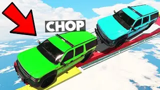 GTA 5: BOB TRIED TO CHEAT IN POLICE PARKOUR RACE with CHOP (99.9% IMPOSSIBLE PARKOUR!)
