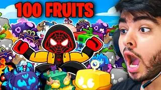 I Rolled 100 FRUITS in Blox Fruits Roblox!