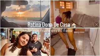ROTINA DE DONA DE CASA: FAXINA/ FIZ FEIJÃO PELA PRIMEIRA VEZ/ FOMOS A PRAIA/ E Lanchonete A Noite😍♥️