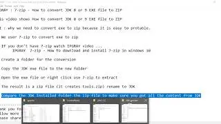 IPGRAY : 7 zip -  How to convert JDK 8  EXE file to ZIP