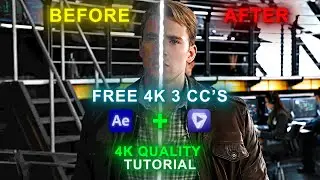 Best 4K QUALITY Tutorial For Your EDIT +  3 FREE 4K CC | After Effects + Topaz  Tutorial
