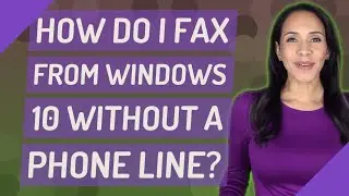 How do I fax from Windows 10 without a phone line?