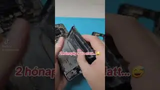 Egy elveszett, de 2 hónap után megtalált készülék... a víz alól...🙃 #xiaomi #beázás #redmi #note9pro
