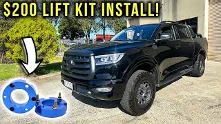 GWM Canon Vanta BUDGET Lift Kit Install + 275/65/18 Tyres