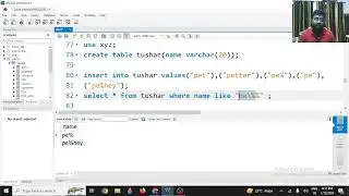 How to read wildcard character in MySQL workbench | Escape character