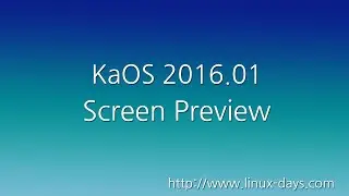 [linux-days.com] KaOS 2016.01 Preview (1080p)