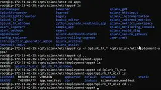Basic setup of a Splunk Deployment Server to push out technology add-ons and custom apps
