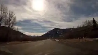 Paradise Valley, Montana in winter 1/3 ~ US 89 south, from Livingston to Gardiner (2-15-14)