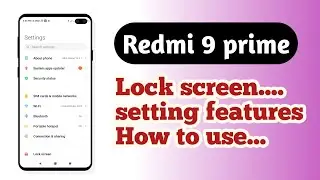 Redmi 9 prime , Lock screen setting Hidden features How to use