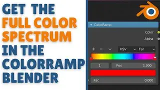 How to get the Full color spectrum in color ramp in blender